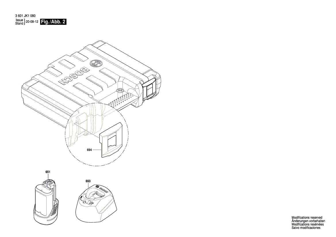New Genuine Bosch 1619P15723 Gear Box