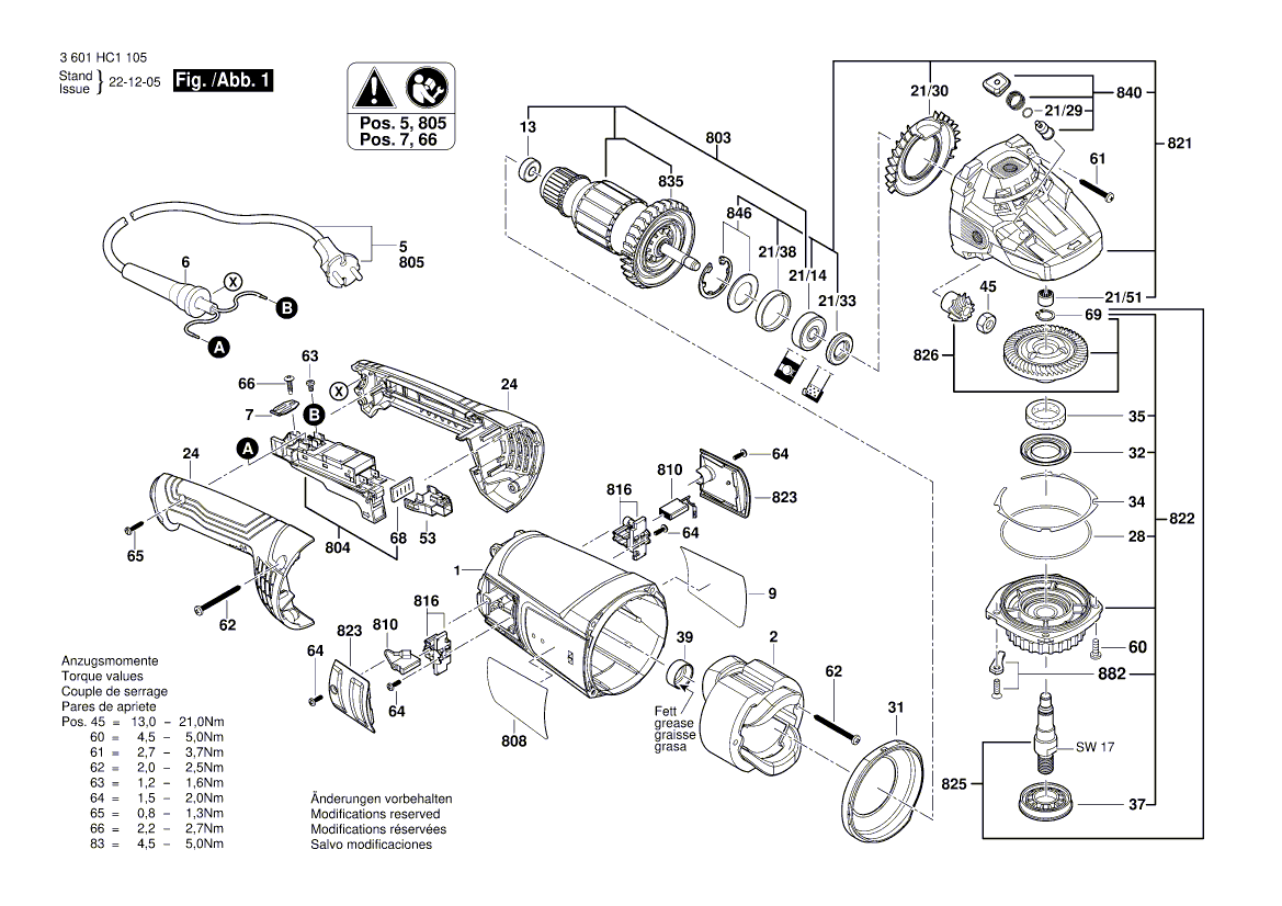 New Genuine Bosch 1619P15752 Push-Button