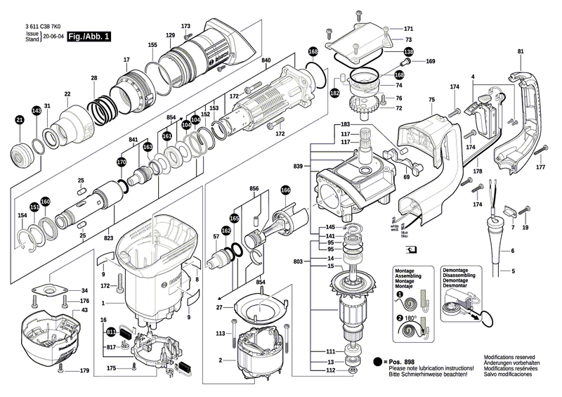 New Genuine Bosch 1619P15816 Toolholder