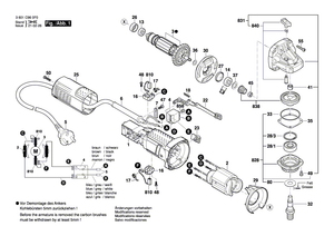 New Genuine Bosch 1619P15857 Power supply cord