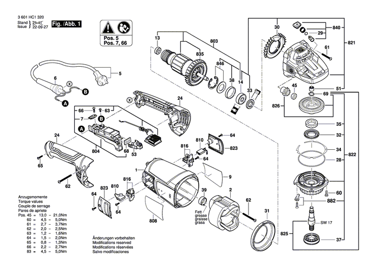 New Genuine Bosch 1619P15872 Bearing Flange