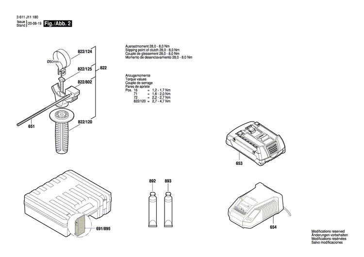 New Genuine Bosch 1619P16105 Label
