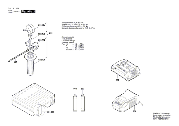 New Genuine Bosch 1619P16107 Label