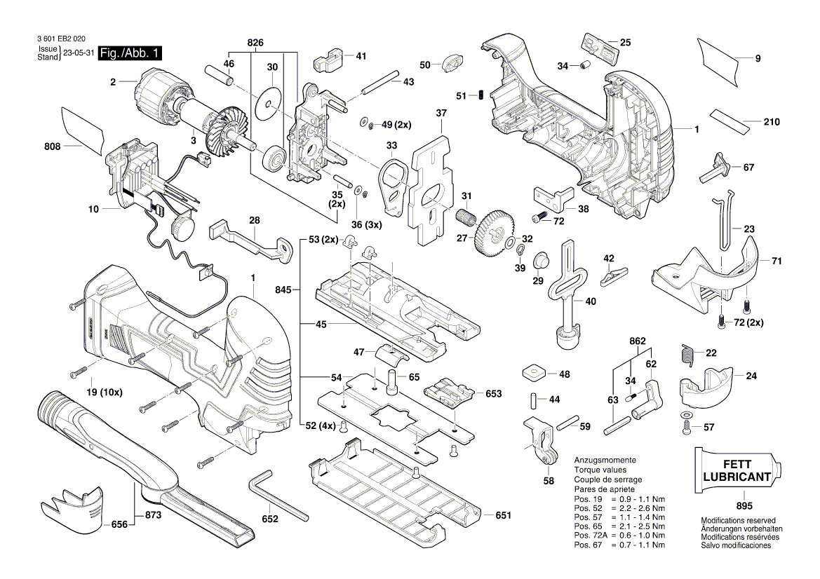 New Genuine Bosch 1619P16220 Switch Button