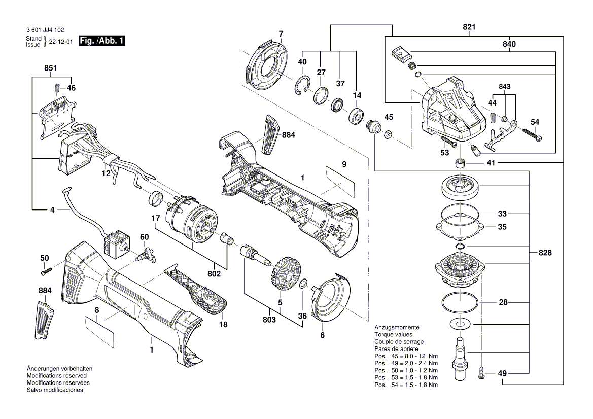 New Genuine Bosch 1619P16703 Motor Housing