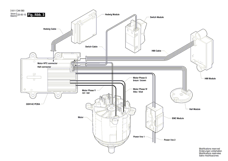 New Genuine Bosch 1619P16776 Motor Housing