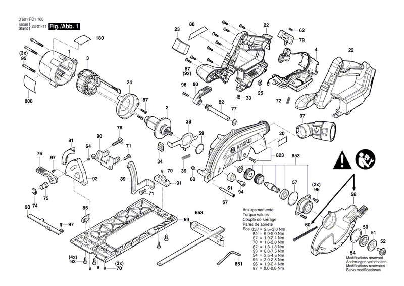 New Genuine Bosch 1619P16964 Handle