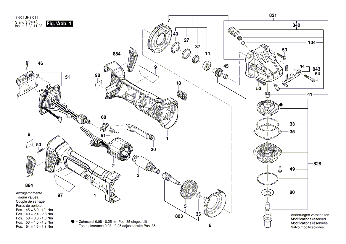 New Genuine Bosch 1619P17077 Push Button