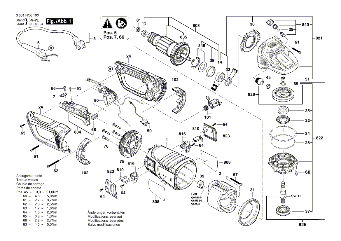 New Genuine Bosch 1619P17220 Bearing Flange