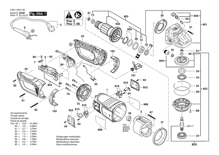 New Genuine Bosch 1619P17220 Bearing Flange