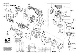 New Genuine Bosch 1619P17223 Bevel Gear Set