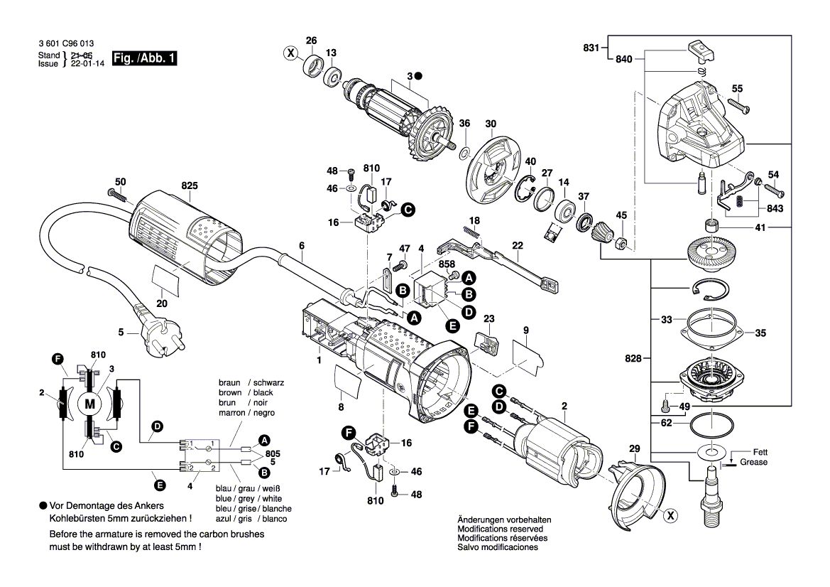 New Genuine Bosch 1619P17442 Bearing Flange