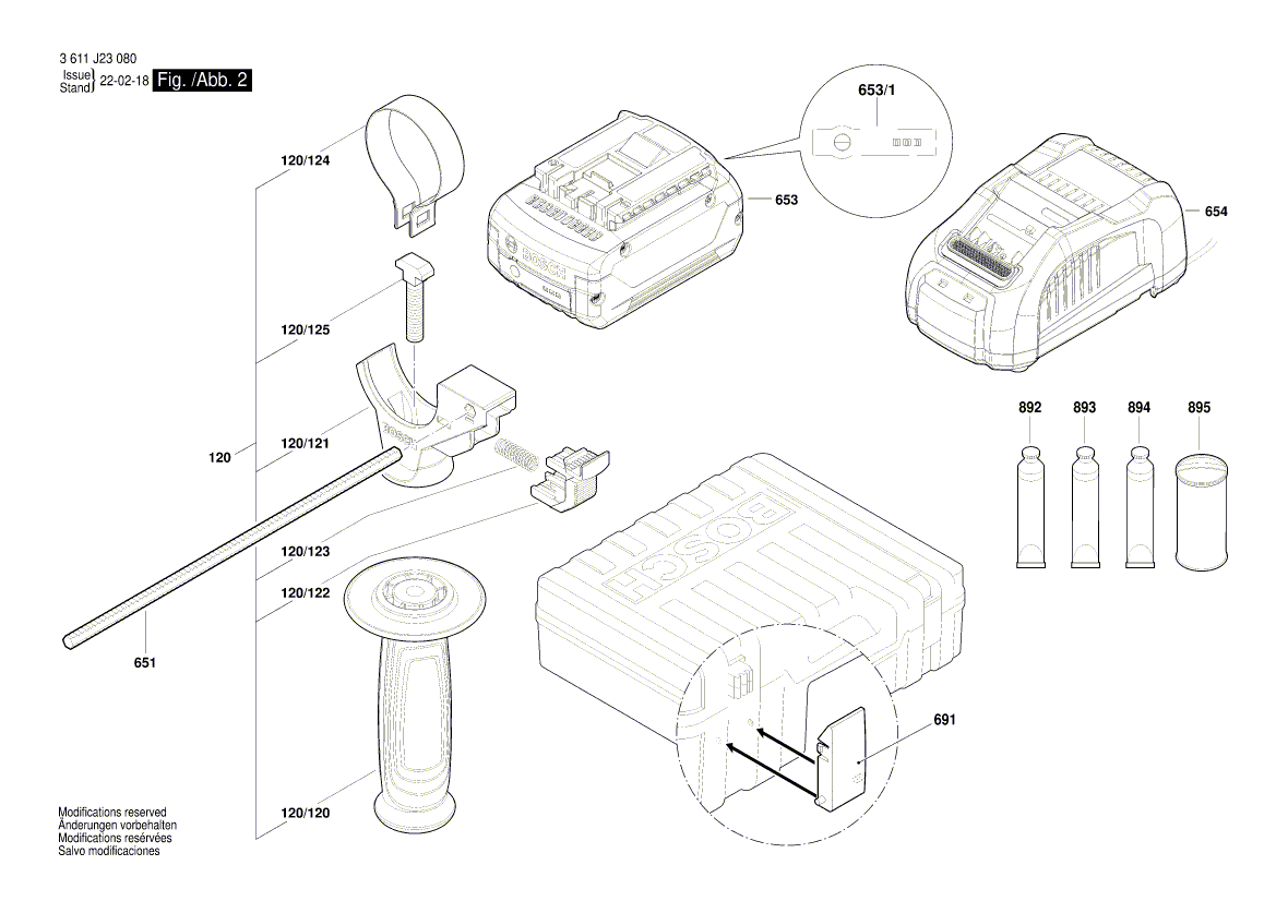 New Genuine Bosch 1619P17684 Sticker