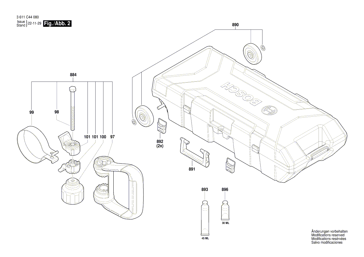 New Genuine Bosch 1619P17698 Cylindrical Gear