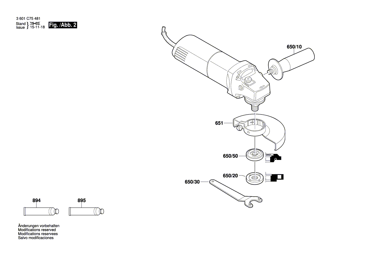 New Genuine Bosch 1619P20114 Pin-Type Face-Wrench