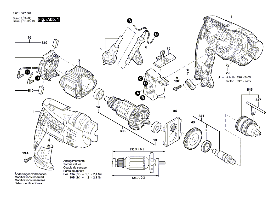 New Genuine Bosch 1619P20711 Brush Plate
