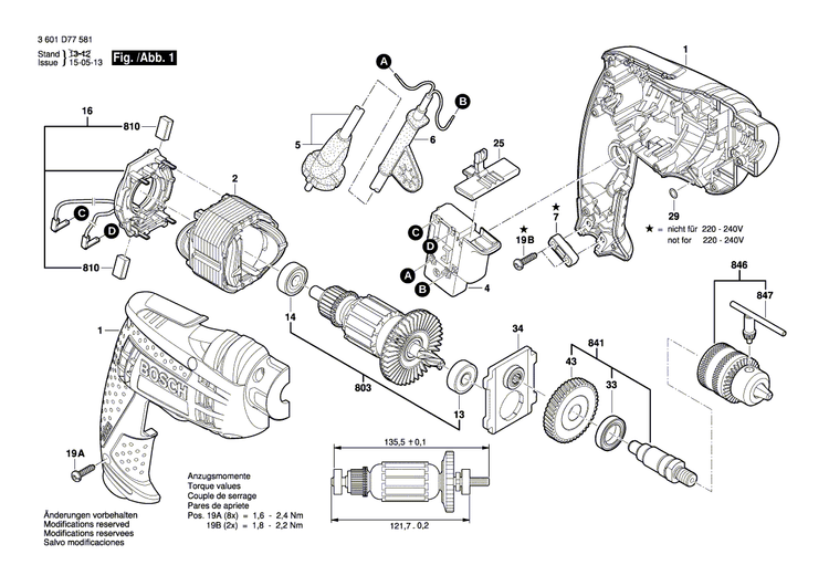 New Genuine Bosch 1619P20711 Brush Plate