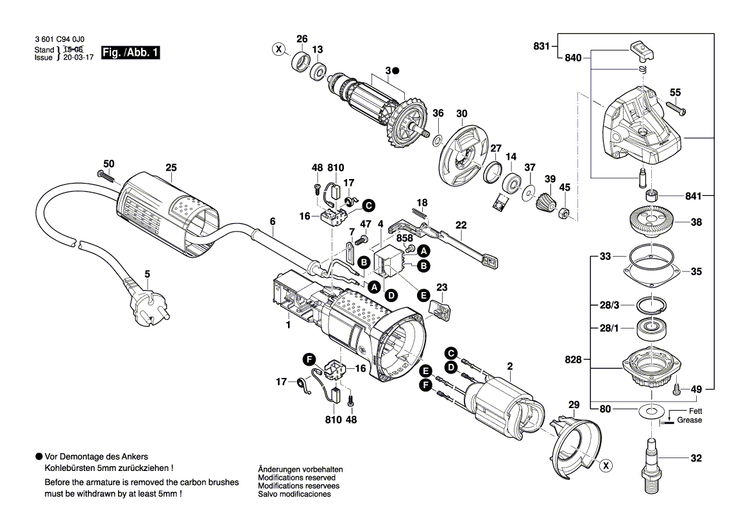 New Genuine Bosch 1619P21035 Armature