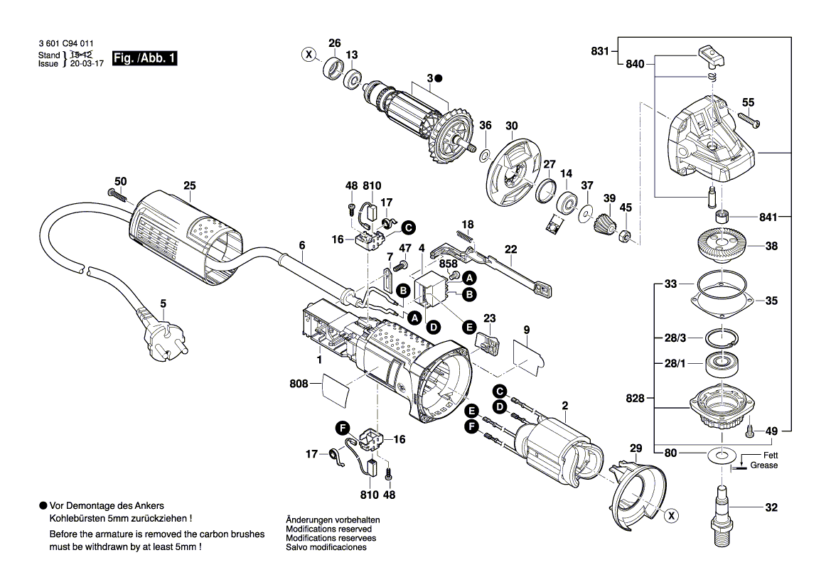 New Genuine Bosch 1619P21037 Armature