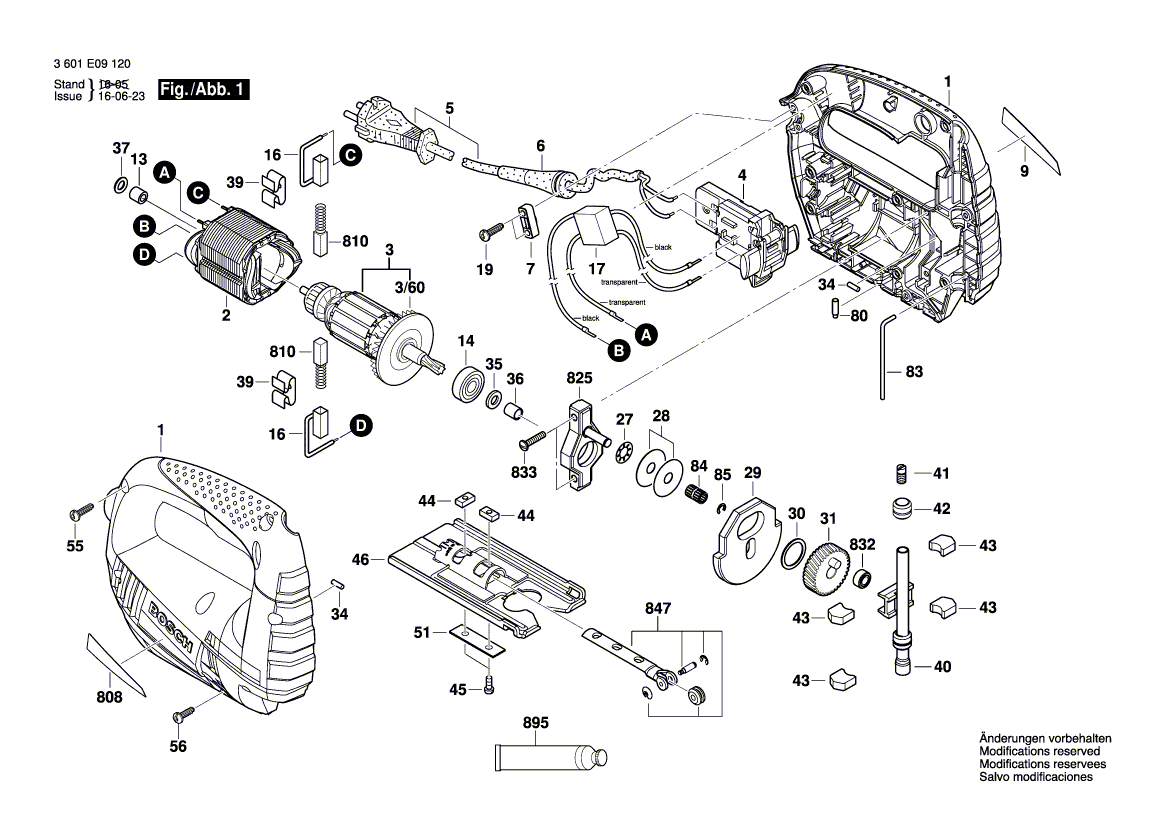 New Genuine Bosch 1619P30415 Nameplate