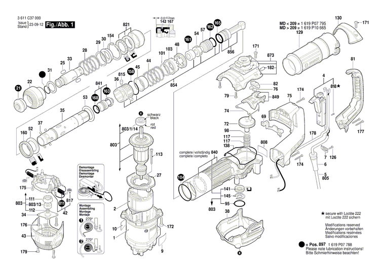 New Genuine Bosch 1619P30608 Nameplate