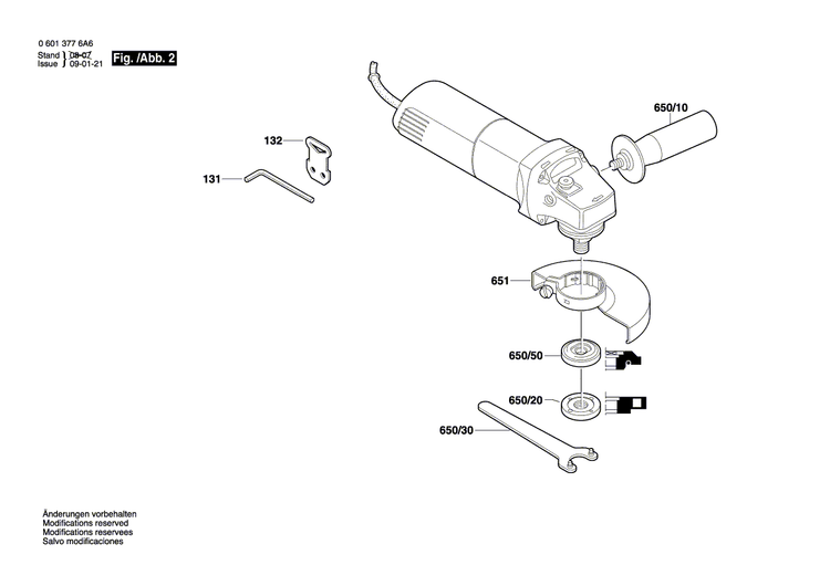 New Genuine Bosch 1619P31098 Manufacturer's nameplate