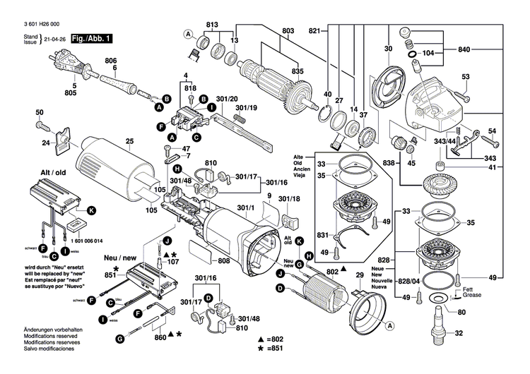 New Genuine Bosch 1619P31102 Manufacturer's nameplate