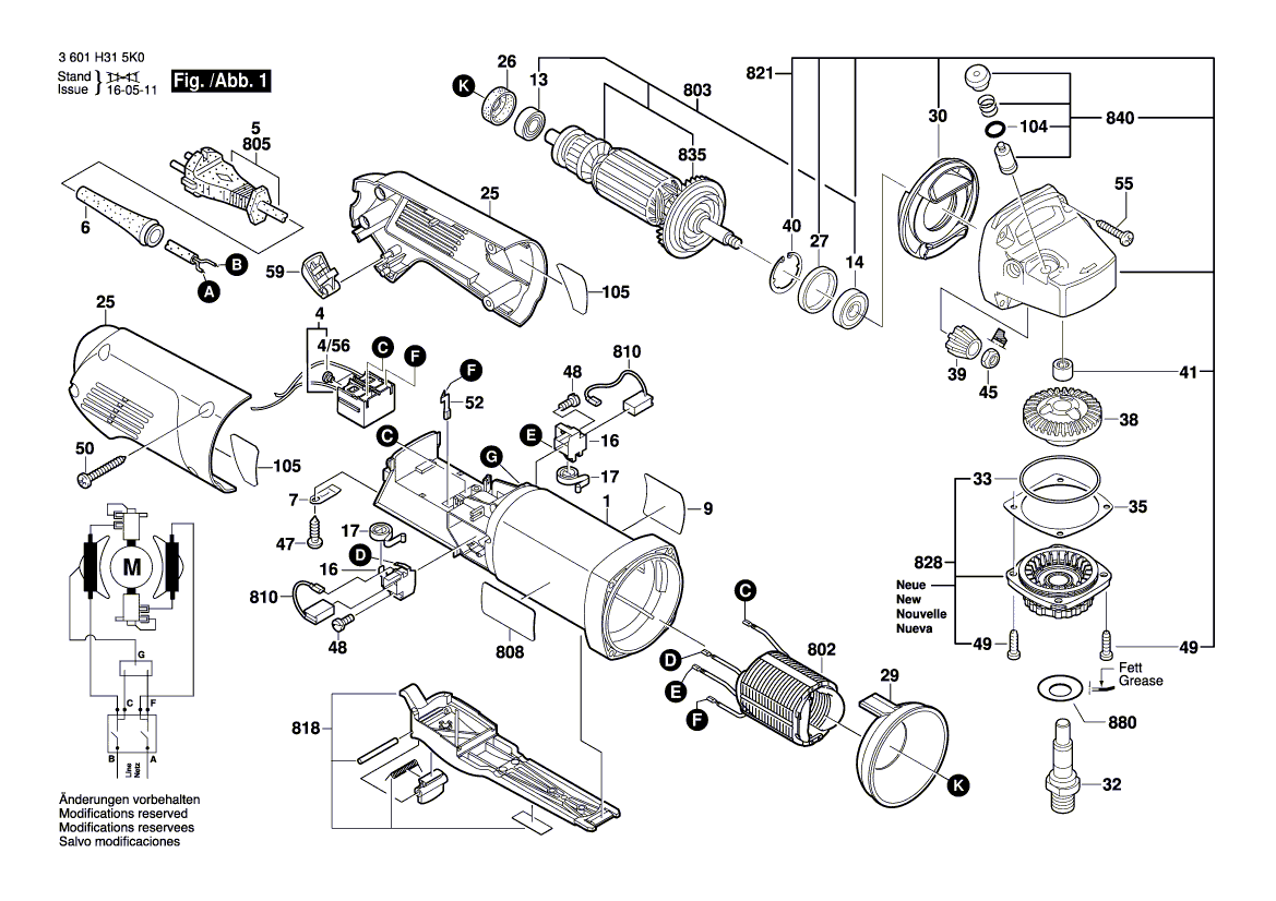 New Genuine Bosch 1619P31103 Manufacturer's nameplate