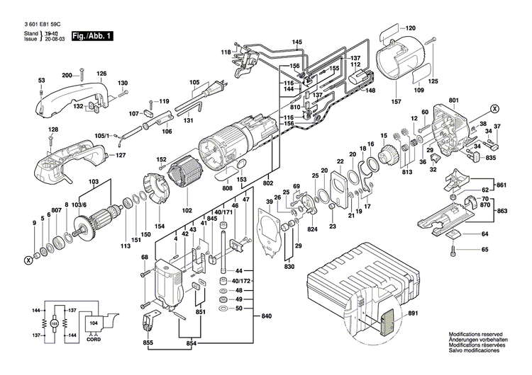 New Genuine Bosch 1619P31116 Manufacturer's nameplate