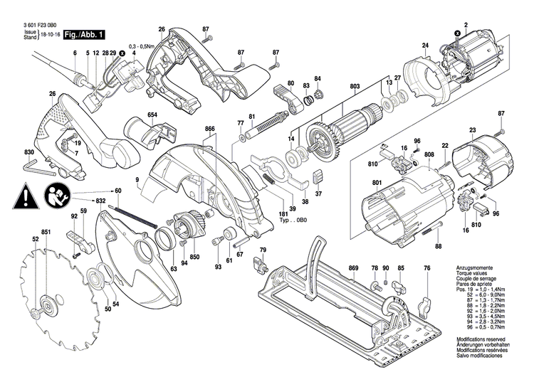 New Genuine Bosch 1619P31436 Nameplate