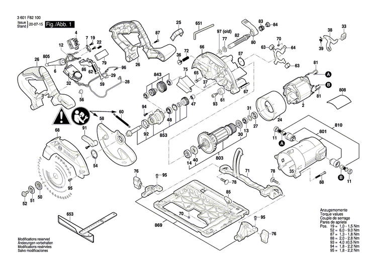 New Genuine Bosch 1619P31501 Nameplate