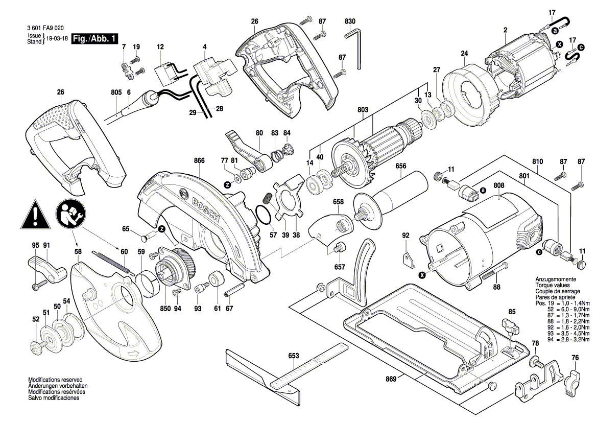 New Genuine Bosch 1619P31655 Nameplate