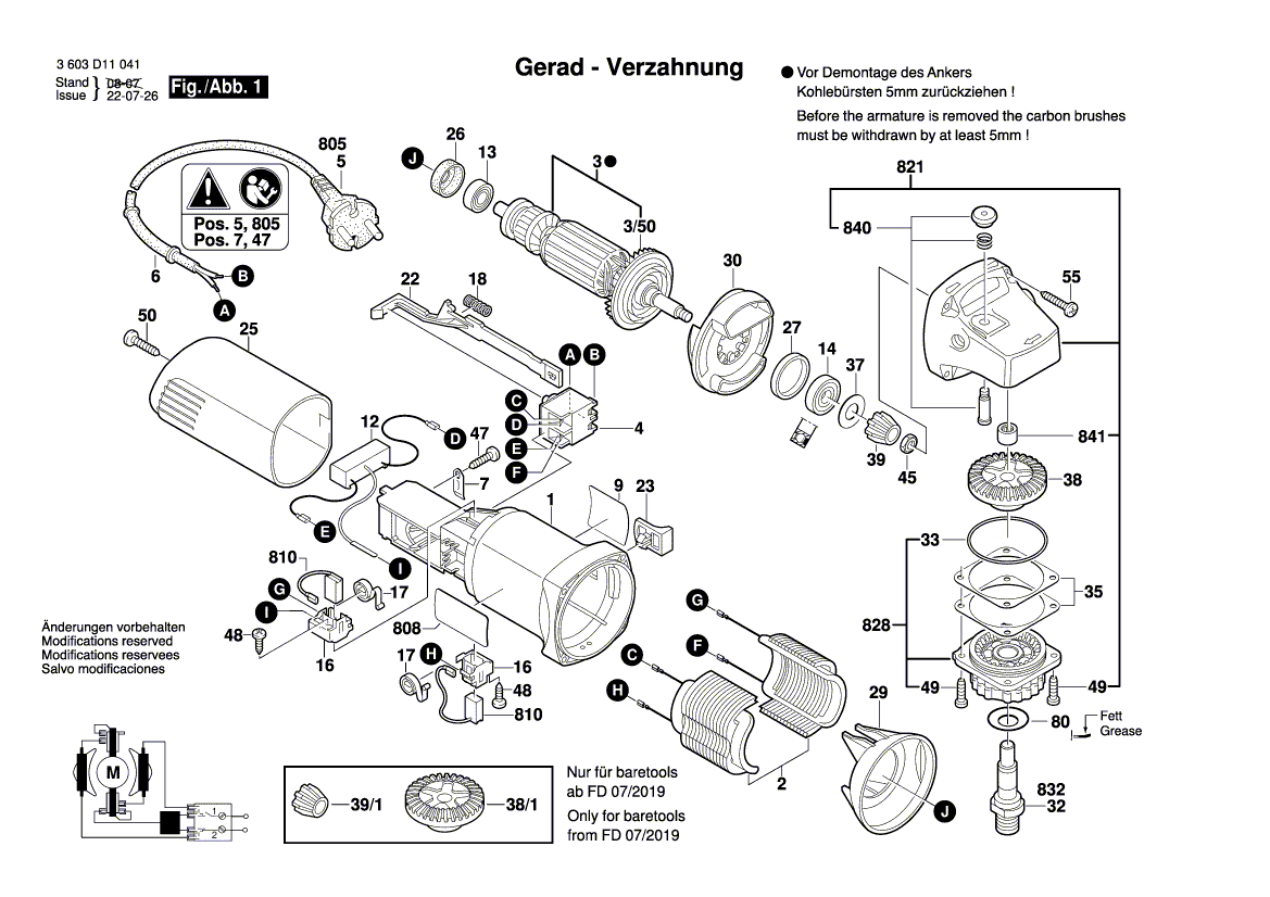 New Genuine Bosch 1619P31815 Nameplate