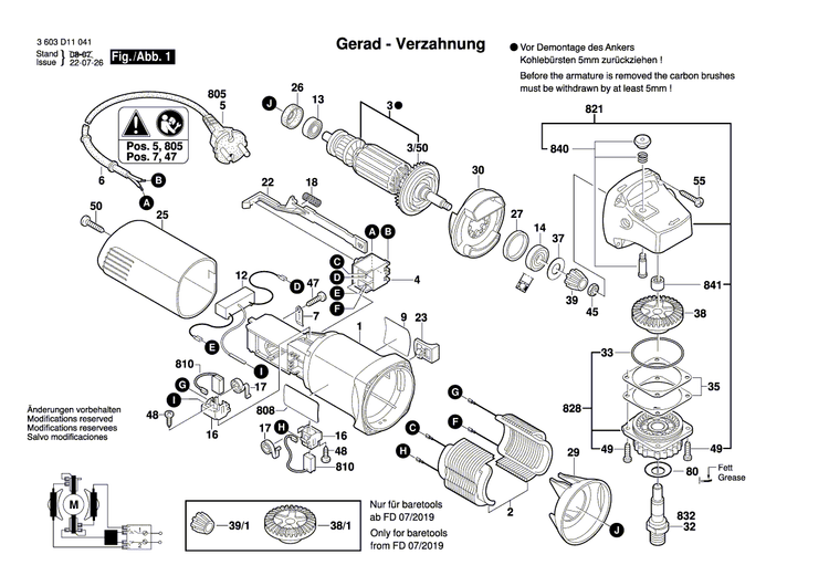 New Genuine Bosch 1619P31815 Nameplate