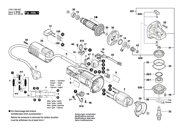New Genuine Bosch 1619P31877 Nameplate