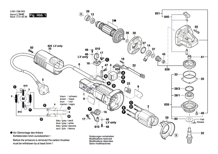 New Genuine Bosch 1619P31883 Nameplate