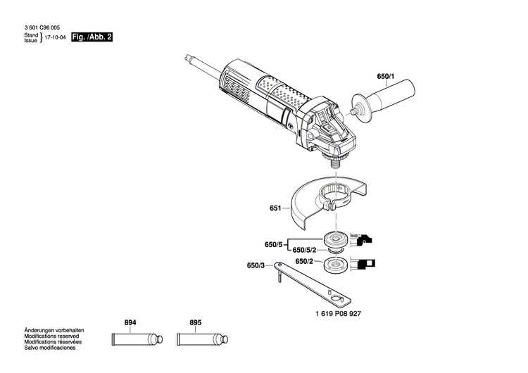 New Genuine Bosch 1619P32505 Nameplate