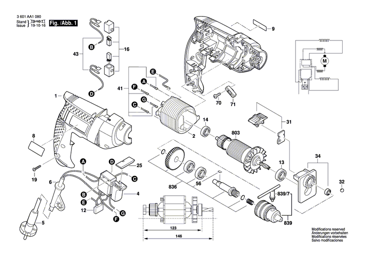 New Genuine Bosch 1619PA0678 Field