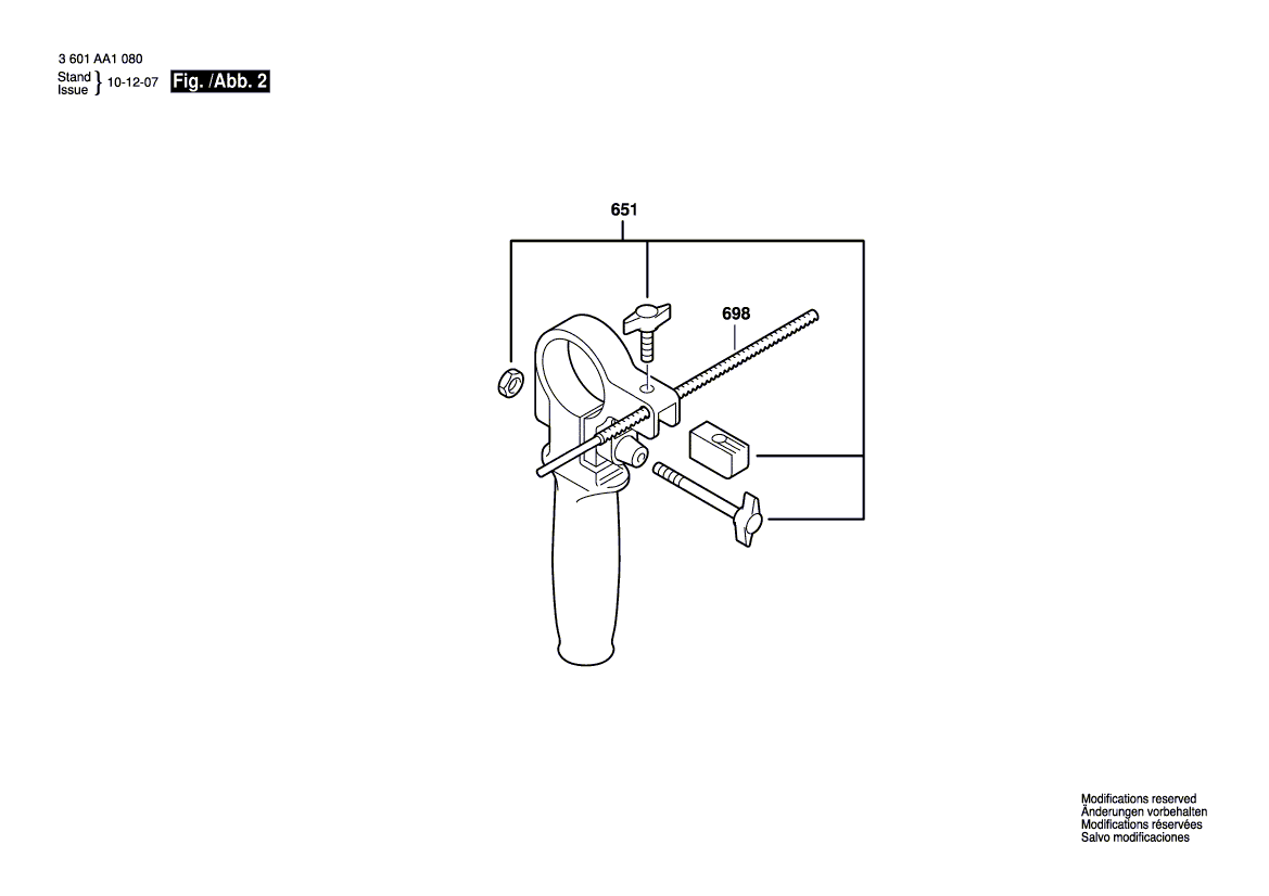 New Genuine Bosch 1619PA1407 Carbon-Brush Set