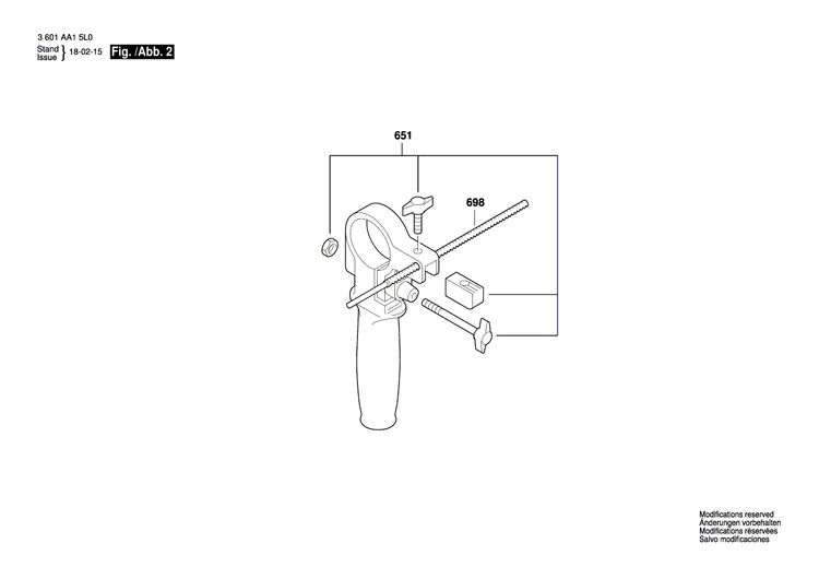New Genuine Bosch 1619PA1858 Drilling Spindle