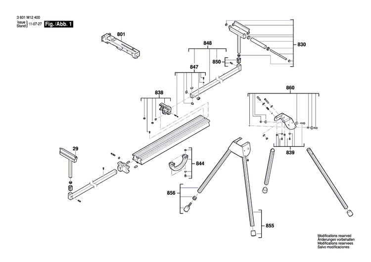 New Genuine Bosch 1619PA2766 Fastening parts kit