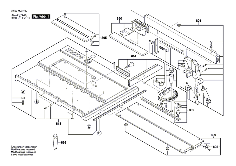 New Genuine Bosch 1619PA3205 Profile Strut