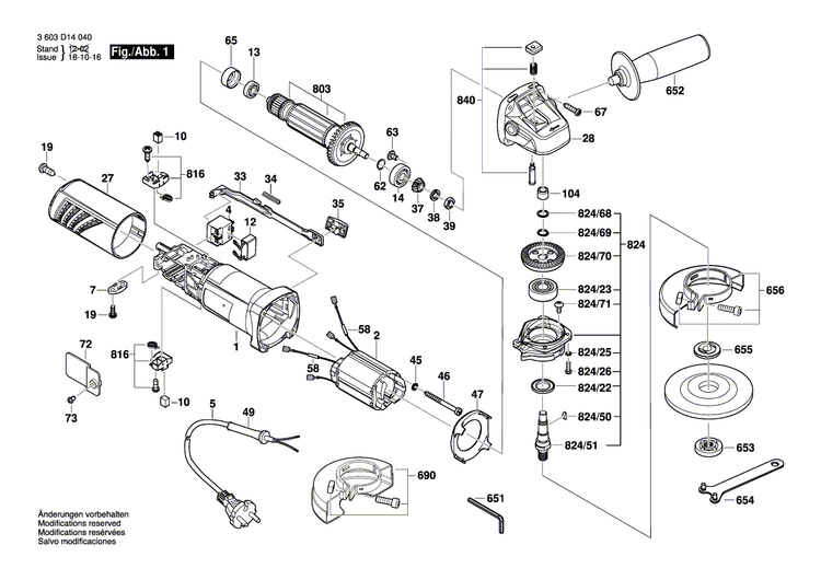 New Genuine Bosch 1619PA3287 Field