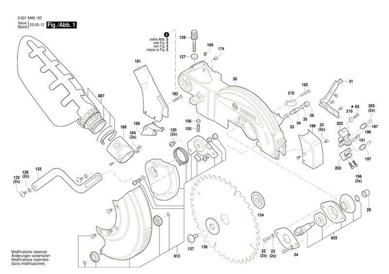 New Genuine Bosch 1619PA3508 Printed-Board Assembly