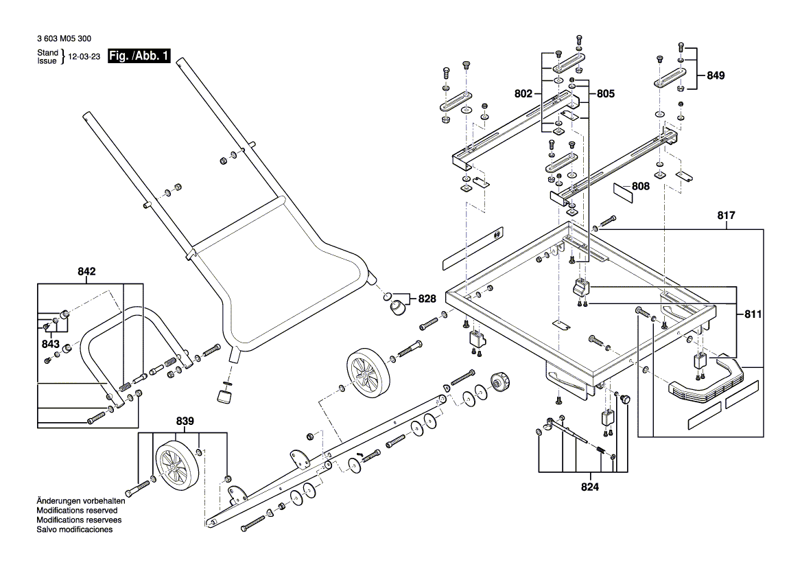 New Genuine Bosch 1619PA3717 Mounting Rail
