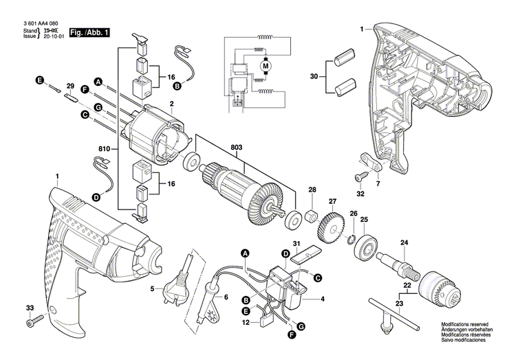 New Genuine Bosch 1619PA4164 Housing Section