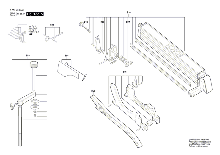 New Genuine Bosch 1619PA4166 Clamp