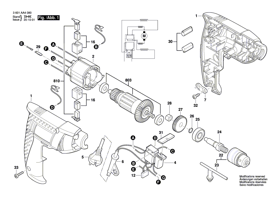 New Genuine Bosch 1619PA4614 Pin