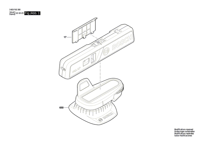 New Genuine Bosch 1619PA4738 Base