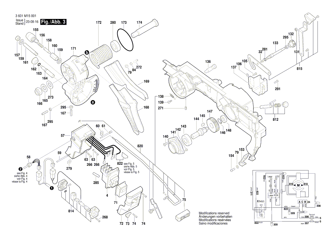 New Genuine Bosch 1619PA4766 Screened Electric Cable